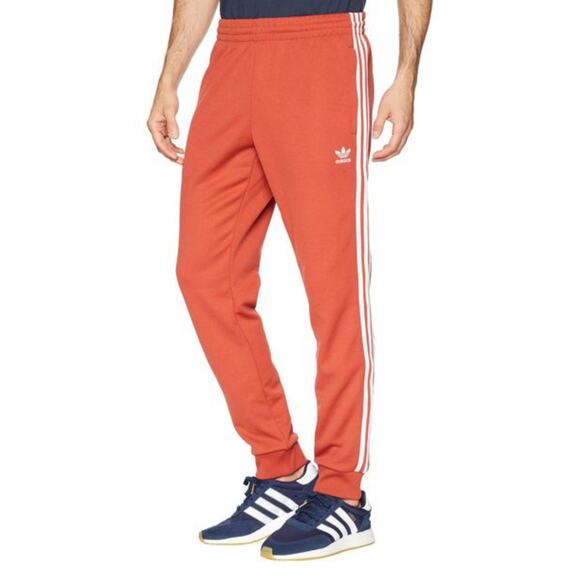 adidas Pants - Adidas Originals Superstar Burnt Orange Track Jogger Jogging Sweat Pants Small